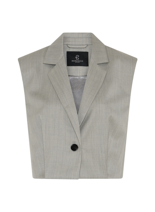 Bruuns Bazaar Phiala Linisi Waistcoat Beige Melange