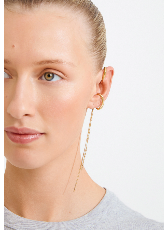 Pilgrim EVON ear cuff, 2-in-1 set, gold-plated