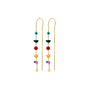 Pilgrim HERE earrings gold-plated/multi