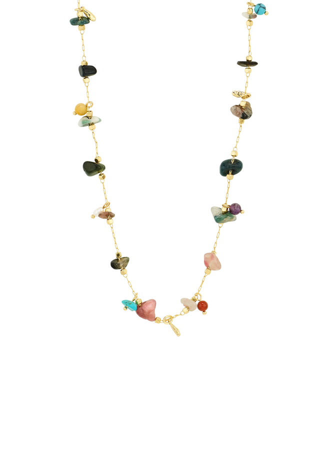 Pilgrim HERE necklace gold-plated/multi