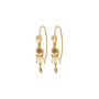 Pilgrim HERE earrings gold-plated