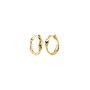 Pilgrim HERE hoop earrings gold-plated