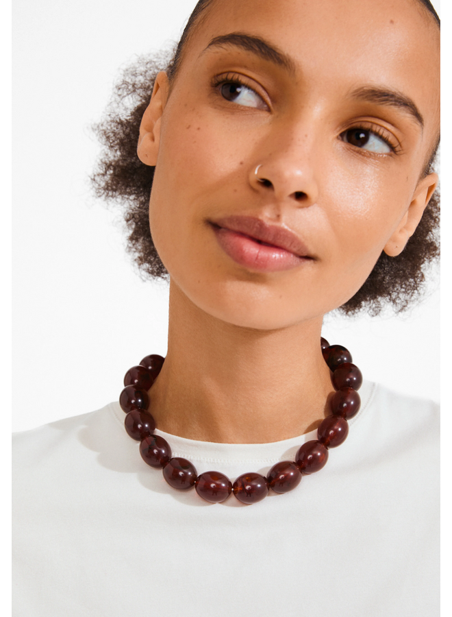 Pilgrim STILL necklace gold-plated/brown