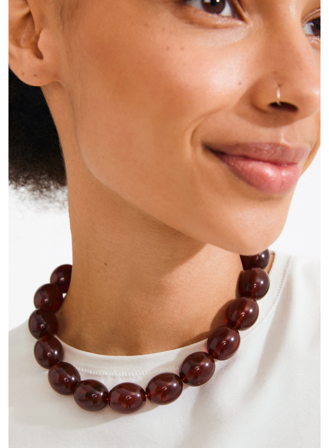 Pilgrim STILL necklace gold-plated/brown