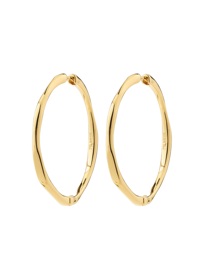 Pilgrim PRESENCE hoop earrings gold-plated