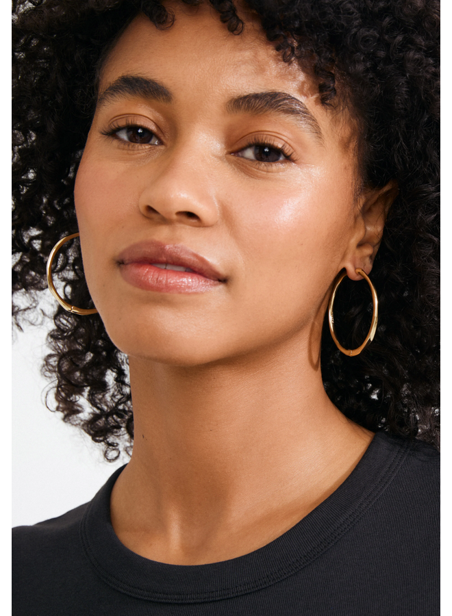Pilgrim PRESENCE hoop earrings gold-plated