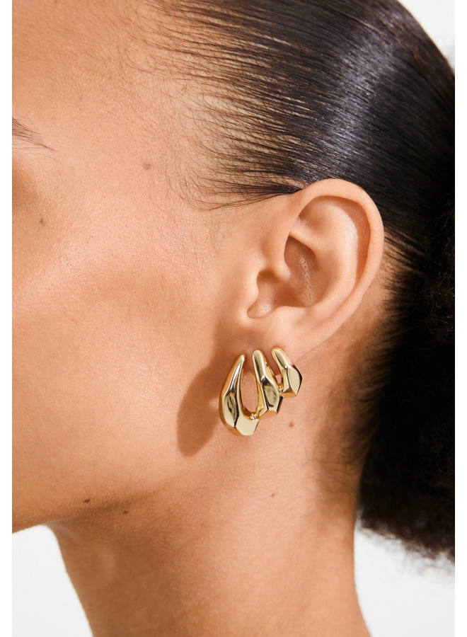 Pilgrim PRESENCE earrings gold-plated