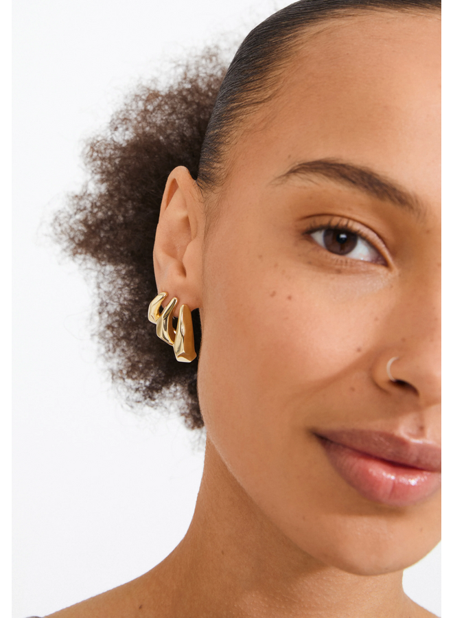 Pilgrim PRESENCE earrings gold-plated