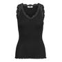 Rosemunde Balta Modal V-Neck Top Black
