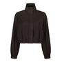 Neo Noir Felicity Zip Blouse Dark Brown
