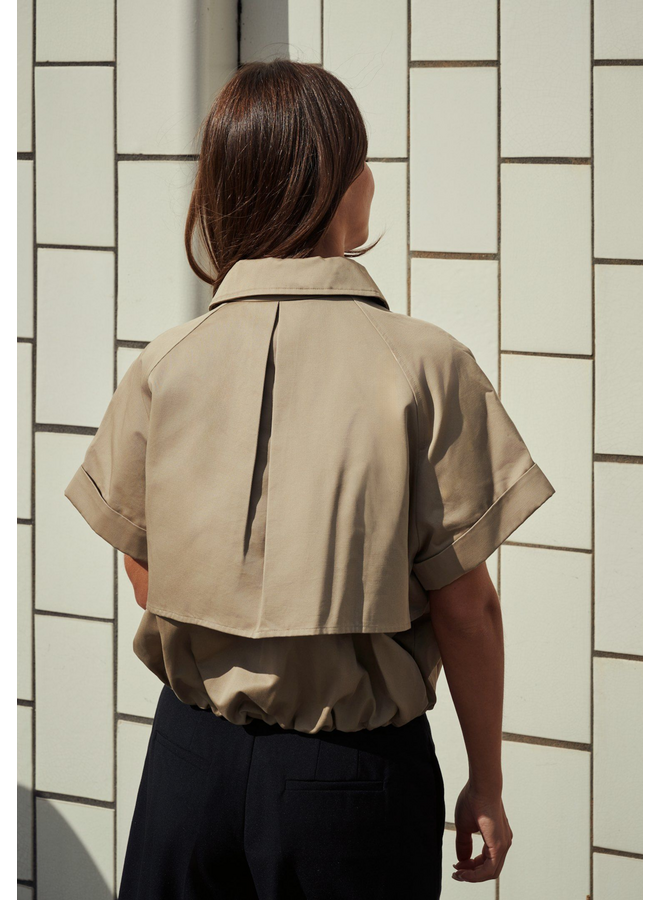 Neo Noir Lisha Trench Vest Taupe