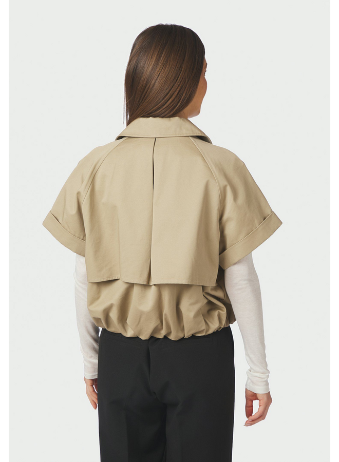 Neo Noir Lisha Trench Vest Taupe