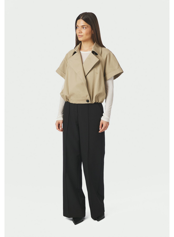 Neo Noir Lisha Trench Vest Taupe