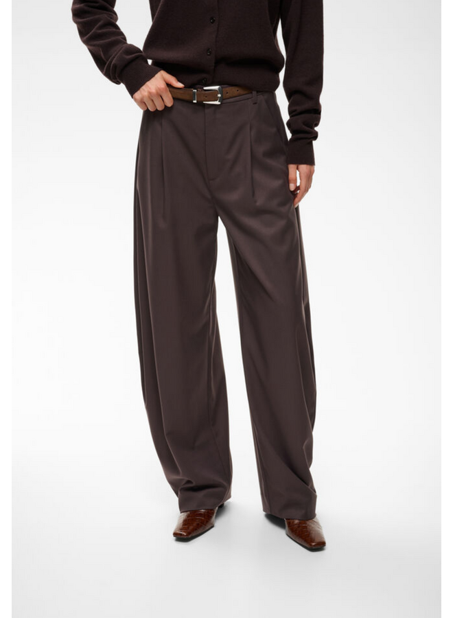 Gestuz Callia MW Barrel Pants Deep Plum