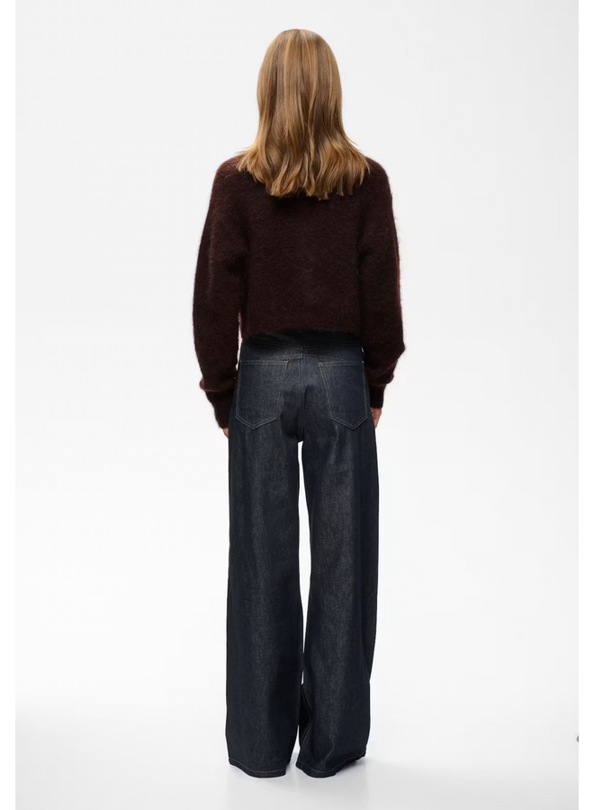 Gestuz Debbie Short Cardigan Plum Melange
