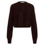 Gestuz Debbie Short Cardigan Plum Melange