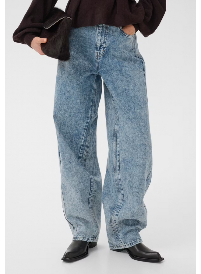 Gestuz Mawi HW Ballon Jeans Light Blue Acid Wash