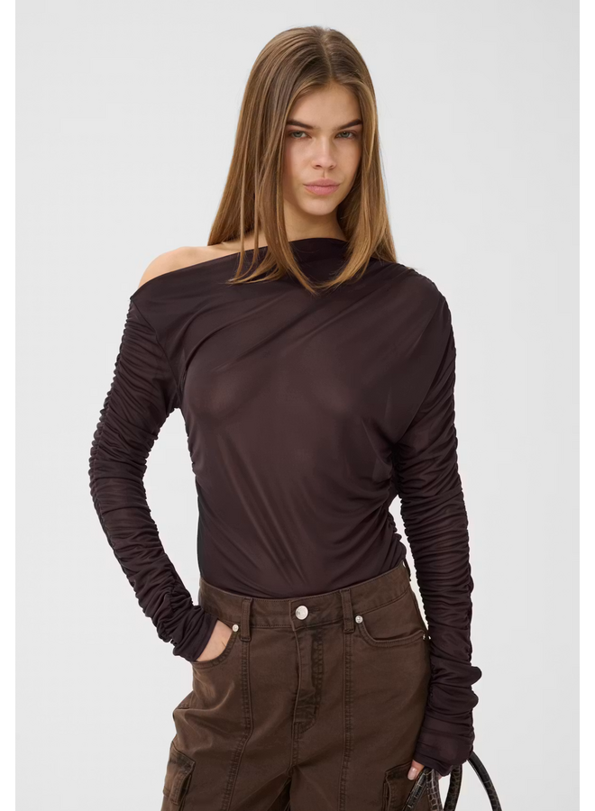 Gestuz Svedae Longsleeve Top Deep Plum