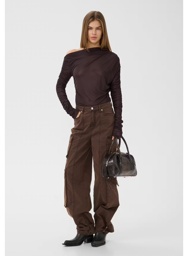 Gestuz Svedae Longsleeve Top Deep Plum
