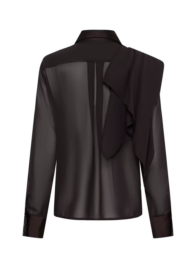 Gestuz Lynne Scarf Shirt Ganache