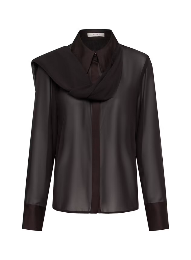 Gestuz Lynne Scarf Shirt Ganache