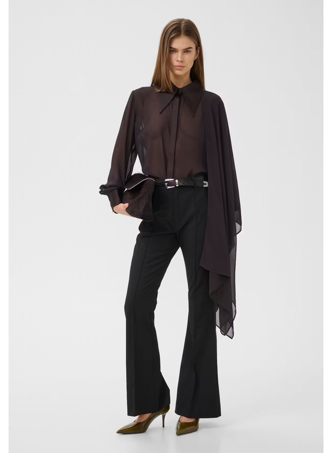 Gestuz Lynne Scarf Shirt Ganache