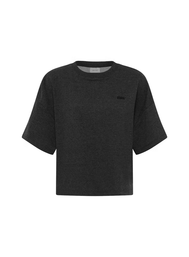 Gestuz Gilsa Sweat Tee Deep Grey Melange