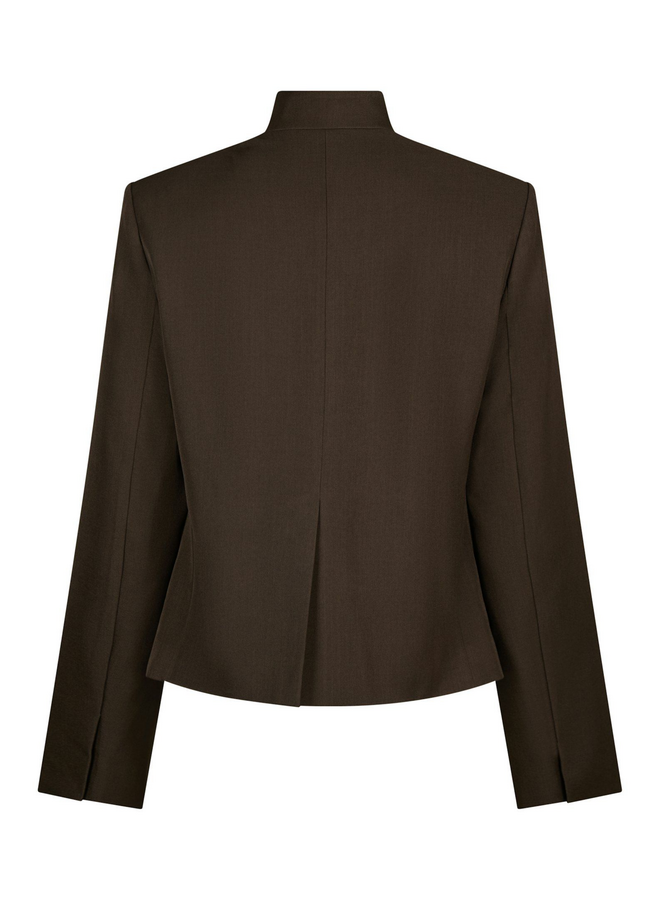 Neo Noir Tiria Structure Blazer Dark Brown