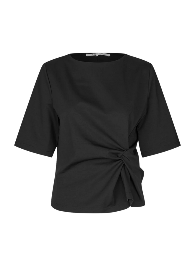 Second Female Arkai Drape Tee Black