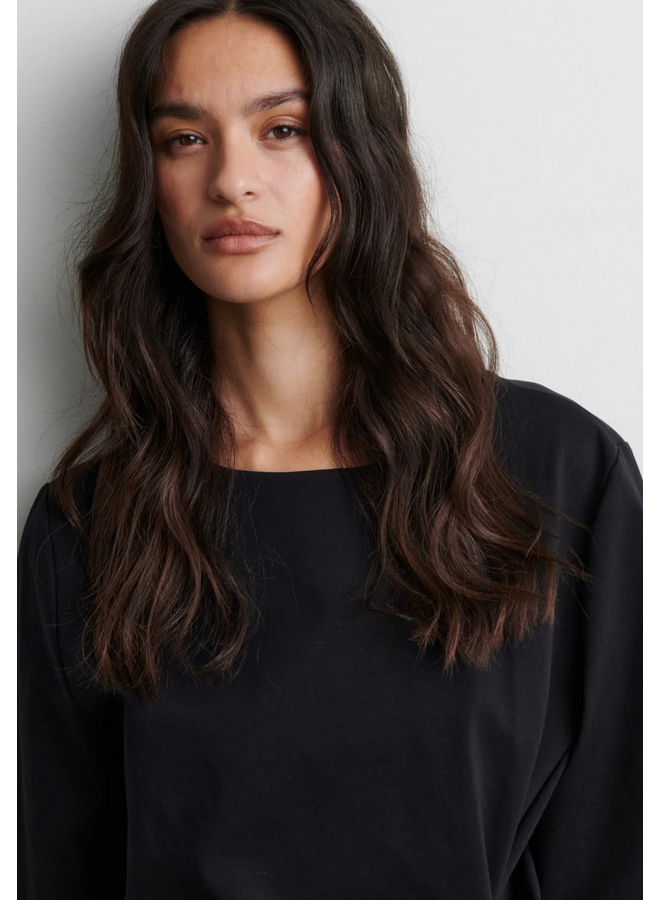 Second Female Arkai Drape Tee Black