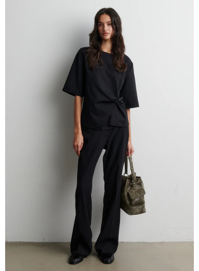 Second Female Arkai Drape Tee Black