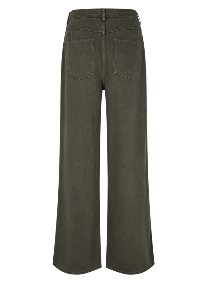 Second Female Irven Denim Jeans Black Olive