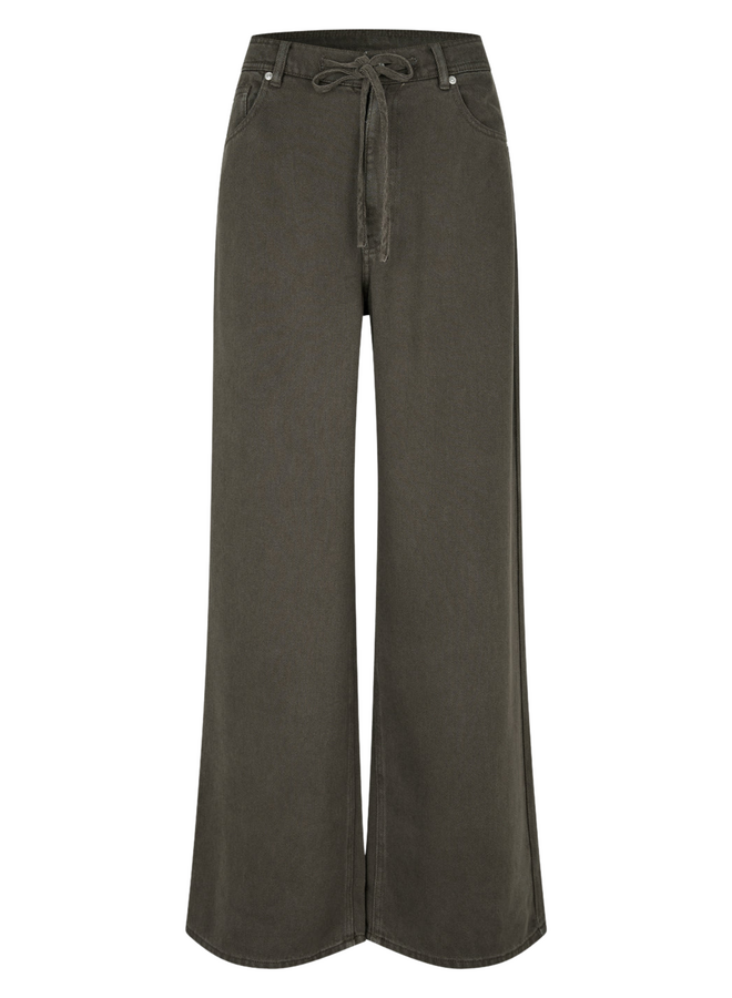 Second Female Irven Denim Jeans Black Olive
