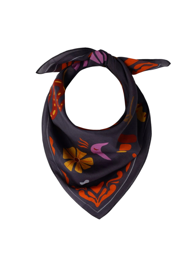 Bonnie Studios Navy Mixed Scarf