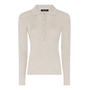 Bruuns Bazaar Anemone Valea Knit Polo Sand Melange
