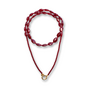 Bonnie Studios Funky Burgundy Long Necklace