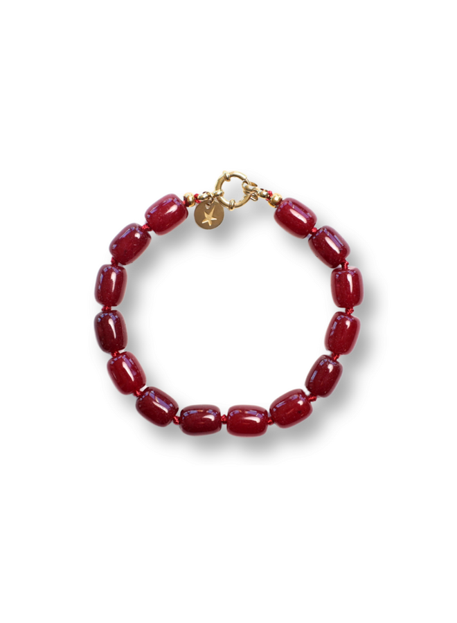 Bonnie Studios Phil Burgundy Bracelet