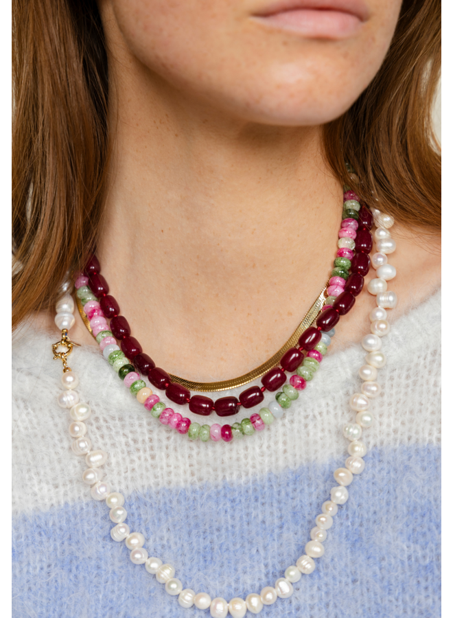 Bonnie Studios Phil Burgundy Necklace