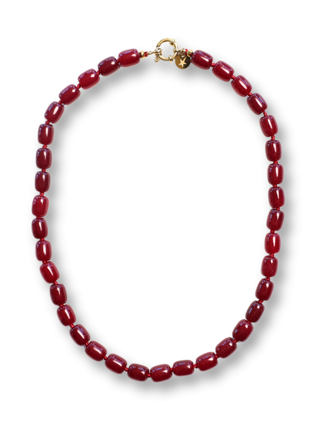 Bonnie Studios Phil Burgundy Necklace