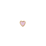 Stine A Petit Love Heart Light Pink Enamel Gold