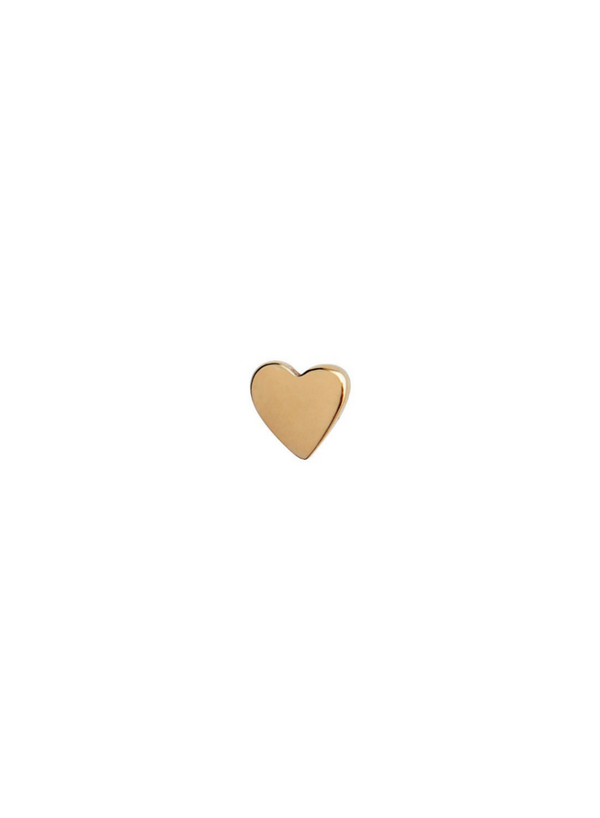 Stine A Petit Love Heart Earring Piece Gold - per stuk