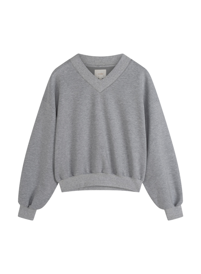 Azulae Lauren V-Neck Sweater Antra Melange