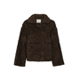 Neo Noir Castor Faux Fur Jacket Dark Brown