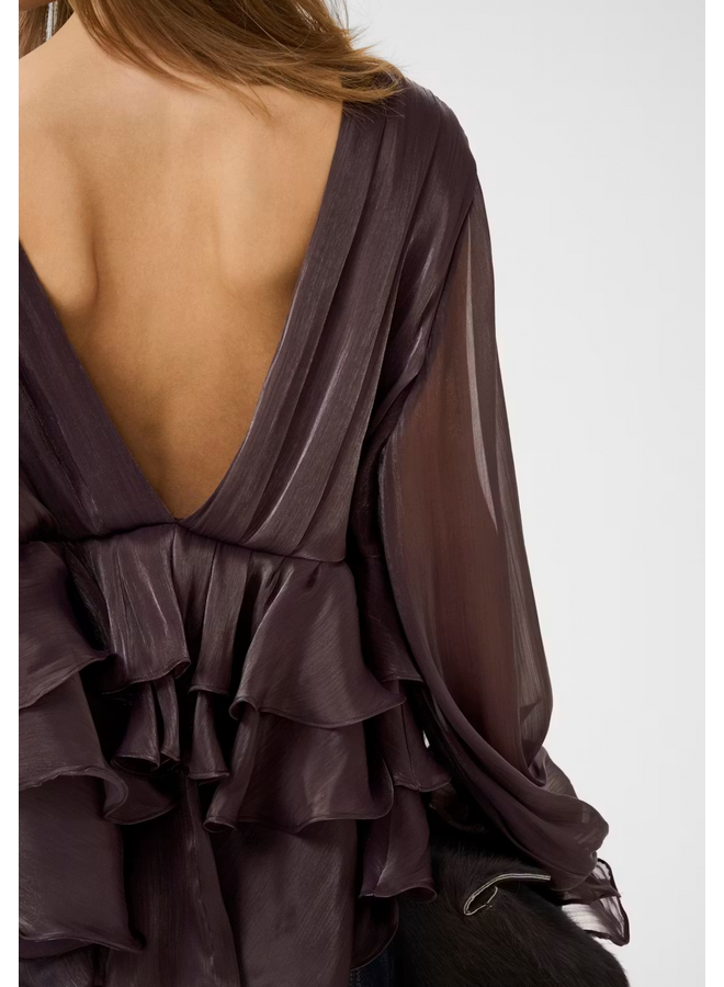 Gestuz Licie Blouse Deep Plum