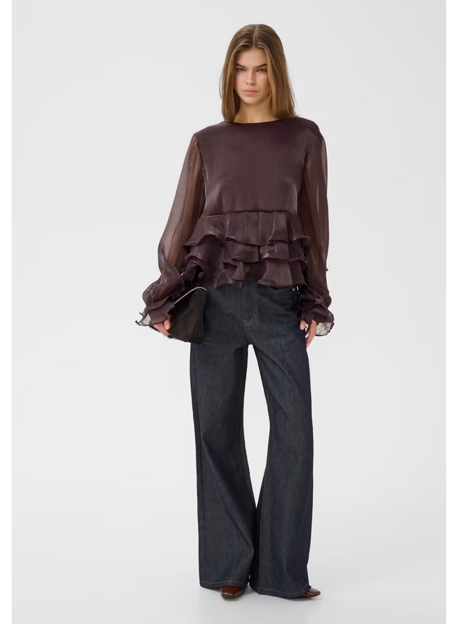 Gestuz Licie Blouse Deep Plum