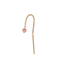 Stine A Dangling Love Heart Light Pink Enamel Earring - per stuk
