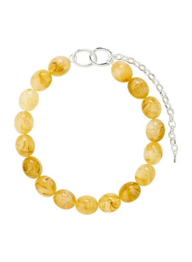 Pilgrim STILL necklace silver-plated/yellow
