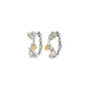 Pilgrim IRIS hoop earrings silver-plated