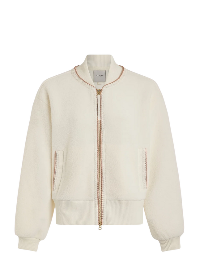 Varley Klaudia Fleece Jacket Egret