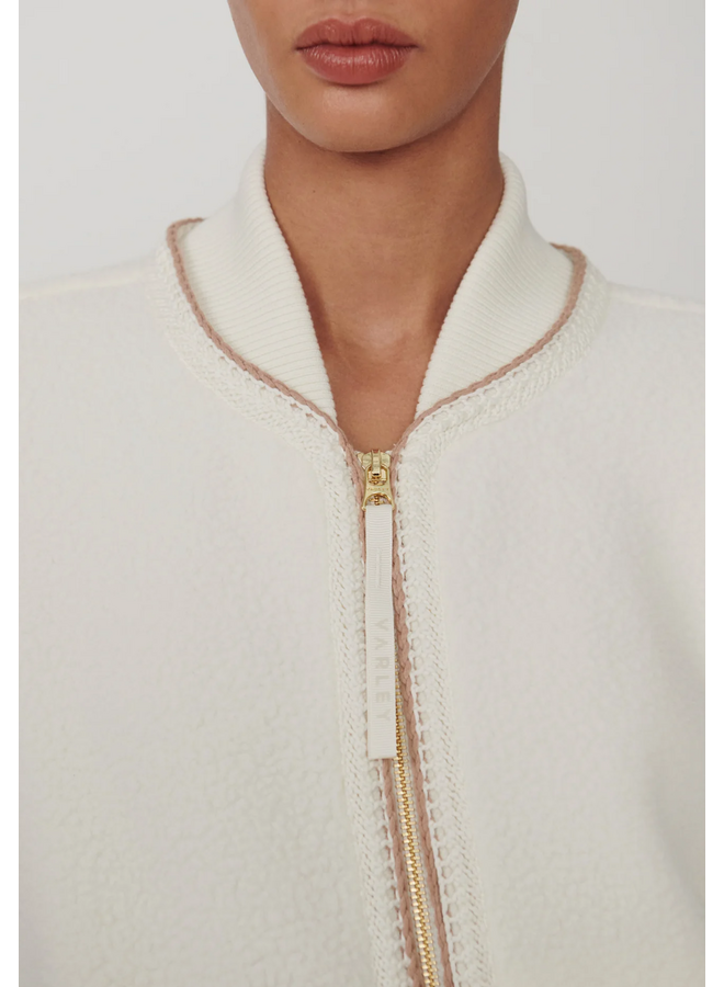 Varley Klaudia Fleece Jacket Egret